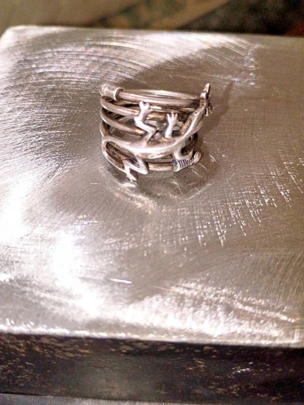 Handmade Sterling Silver Lizard ring
